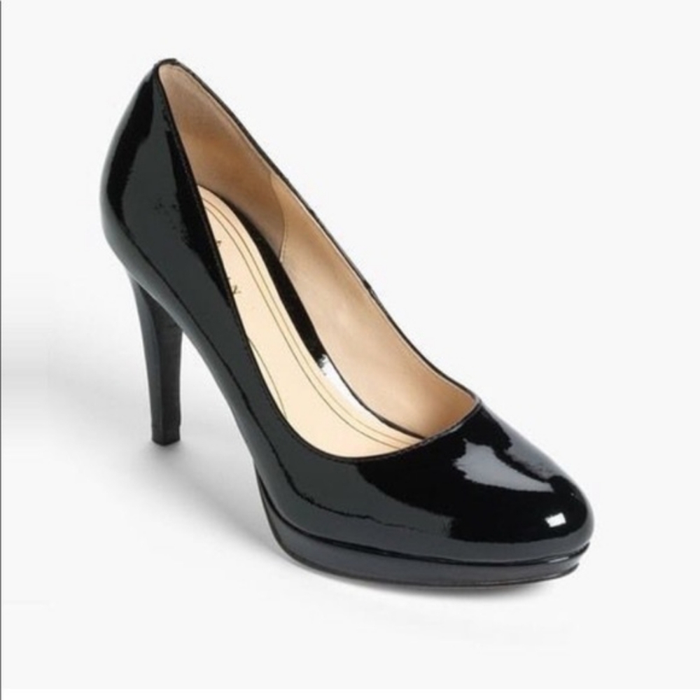 Cole HaanBlack Patent Leather Nike Air Heels Pumps